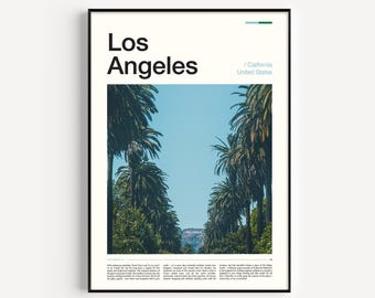 Los Angeles Photography Print, Palm Trees, Hollywood