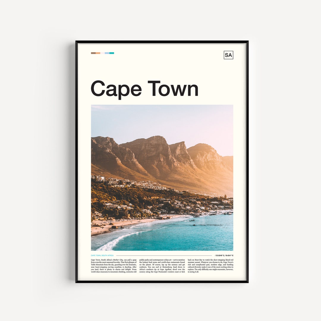 Cape Town Print, Cape Town Poster, Cape Town Art Print, Cape Town Wall