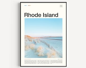 Rhode Island Beach Photography Print, Coastal Wall Art