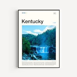 Kentucky Print, Kentucky Poster, Kentucky Wall Art, Kentucky Art Print, Kentucky Gift, Kentucky Photography, Kentucky Décor, Travel Print