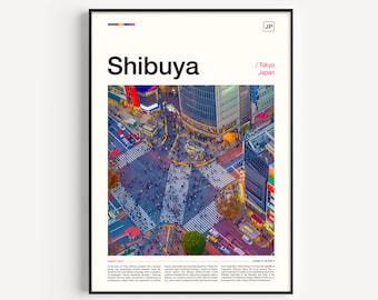 Shibuya Crossing Poster: Tokyo Street Photography Art