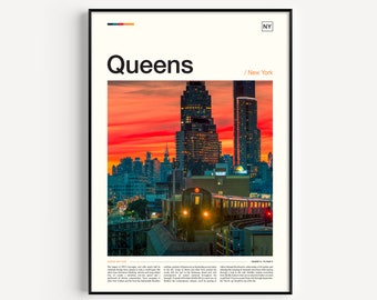 Queens Poster, Queens Print, Queens Wall Art, Queens Art Print, Queens New York, Queens NY, Queens Photo, Queens Artwork, NY Print