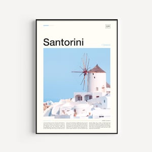 Santorini Print, Santorini Poster, Santorini Wall Art, Santorini Art Print, Greece Poster, Greece Travel Poster, Santorini Travel Poster