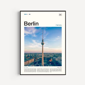 Berlin Poster, Berlin Wall Art, Berlin Art Print, Berlin Print, Berlin Photo, Berlin Skyline, Berlin Photography, Berlin Decor, Germany