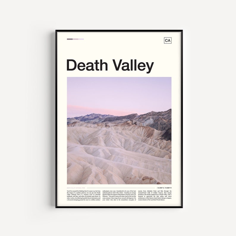 Death Valley Print, Death Valley National Park Print, Death Valley Park, Death Valley Art Print, Death Valley Poster, Death Valley Wall Art image 1