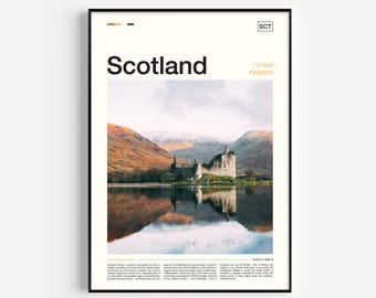 Scottish Highlands Photography Print: Scotland Travel Poster
