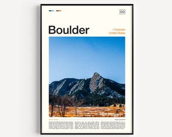 Boulder Print, Boulder Poster, Boulder Art Print, Boulder Wall Art, Boulder Artwork, Boulder Photo, Boulder Photography, Boulder Travel