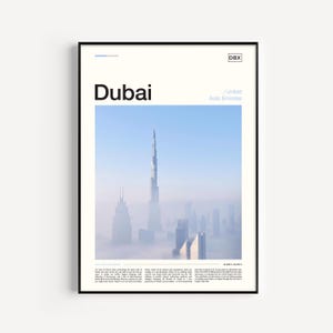 Dubai Print, Dubai Art Print, Dubai Poster, Dubai Skyline, Dubai Gift, Dubai Wall Art, Dubai Artwork, Dubai Travel, Dubai Picture Dubai Gift