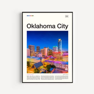 Ciudad de Oklahoma, horizonte de la ciudad de Oklahoma, foto de la ciudad de Oklahoma, arte de la ciudad de Oklahoma, arte de Oklahoma, regalos de Oklahoma, impresión de la ciudad de Oklahoma