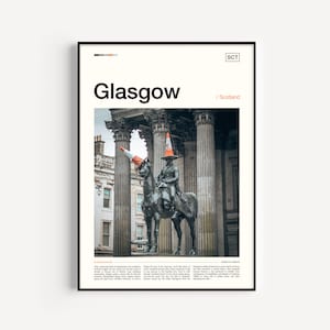 Glasgow print, Glasgow poster, Glasgow Wall Art, Glasgow Art Print, Glasgow foto, Glasgow fotografie, Glasgow Schotland print
