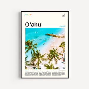 Oahu Print, Oahu Art Print, Oahu Wall Art, Oahu Poster, Hawaii Poster, Hawaii Print, Hawaii Art, Hawaiian Art, Oahu Photography, Oahu Gift