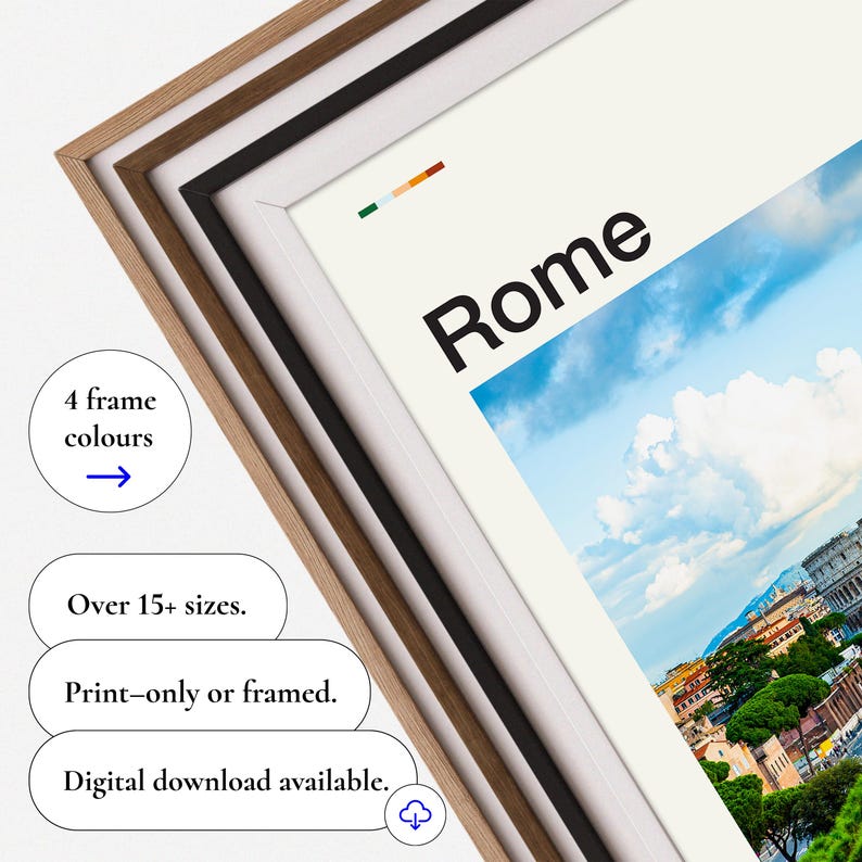 Rome Print, Rome Poster, Rome Wall Art, Rome Travel Poster, Rome Art Print, Rome Italy Print, Italy Wall Art, Italy Poster, Ancient Rome image 4