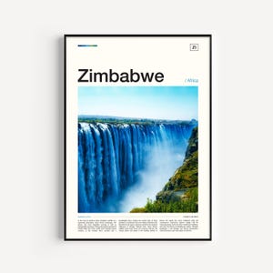 Zimbabwe Travel, Zimbabwe Art, Zimbabwe Photo, Africa Print, African Wall Art, African Decor, Africa Poster, Travel Poster, Zimbabwe Poster