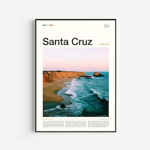 Santa Cruz Print, Santa Cruz Poster, Santa Cruz Wall Art, Santa Cruz Art Print, Santa Cruz Photo, Santa Cruz Artwork, Santa Cruz Photo