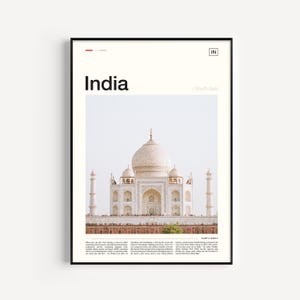 Impression de l'Inde, affiche de l'Inde, art mural Inde, impression d'art de l'Inde, affiche de voyage de l'Inde, photo de l'Inde, oeuvre d'art de l'Inde, impression du Taj Mahal, art du Taj Mahal