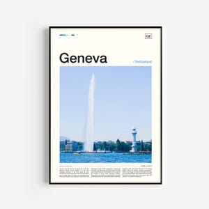 Geneva Print, Geneva Poster, Geneva Wall Art, Geneva Art Print, Geneva Artwork, Geneva Travel, Geneva Switzerland, Geneva Photo Geneva Decor