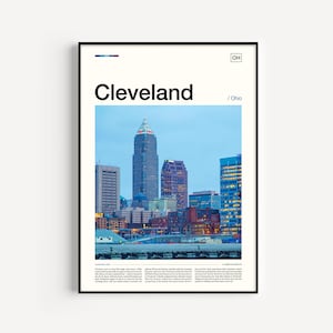Cleveland Print, Cleveland Poster, Cleveland Wall Art, Cleveland Art Print, Cleveland Artwork, Cleveland Photo, Ohio Print, Ohio Poster