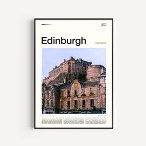 Edinburgh Print, Edinburgh Wall Art, Edinburgh Art, Edinburgh Poster Scotland Photography Edinburgh Castle Edinburgh Skyline Scotland Poster
