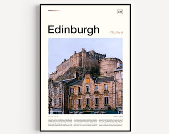 Edinburgh Castle Print: Scotland Skyline Photography