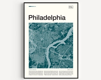 Philadelphia Map Print, Philadelphia Poster, Philadelphia Map, Philadelphia Print, Philadelphia Wall Art, Philadelphia Art Print, Map Poster