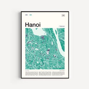 Hanoi Karte Druck, Hanoi Poster, Hanoi Karte, Hanoi Druck, Hanoi Wandkunst, Hanoi Kunstdruck, Karte Poster, Karte Wandkunst, Hanoi Kunstwerk, Hanoi Dekor