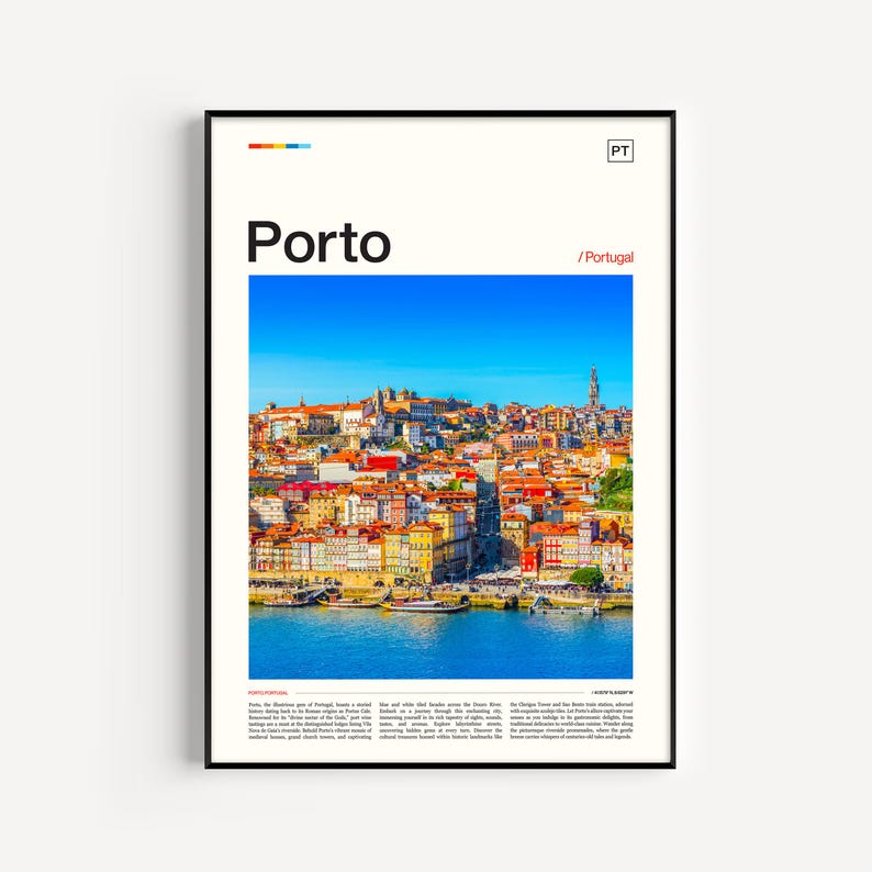 Porto Print, Porto Portugal, Porto Travel, Porto Photo, Portugal Art, Portugal Photography, Portugal Gift, Portugal Poster, Porto Art image 1