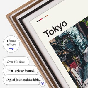 Tokyo Print, Tokyo Poster, Tokyo Wall Art, Tokyo Artwork, Tokyo Art Print, Japan Poster, Japan Print, Kyoto Print, Kyoto Travel image 4