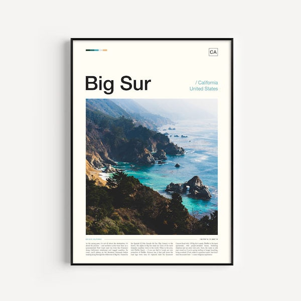 Big Sur Print, Big Sur Wall Art, Big Sur Poster, Big Sur Art Print, Big Sur Photo, California Poster, California Print, California Coast