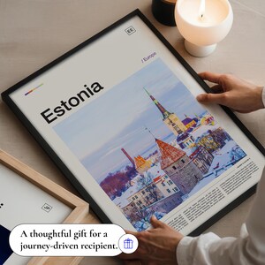 Estonia Print, Estonia Poster, Estonia Wall Art, Estonia Art Print, Estonia Photo, Estonia Photography, Estonia Decor, Estonia Skyline image 7