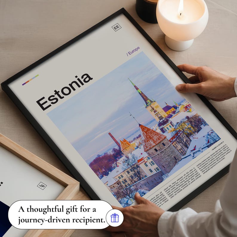 Estonia Print, Estonia Poster, Estonia Wall Art, Estonia Art Print, Estonia Photo, Estonia Photography, Estonia Decor, Estonia Skyline image 7