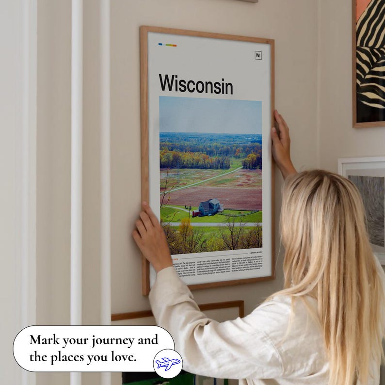 Wisconsin Print, Wisconsin Poster, Wisconsin Wall Art, Wisconsin Art Print, Wisconsin Artwork, Wisconsin Photo, Wisconsin Photography image 2