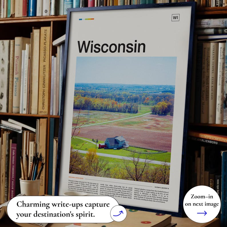Wisconsin Print, Wisconsin Poster, Wisconsin Wall Art, Wisconsin Art Print, Wisconsin Artwork, Wisconsin Photo, Wisconsin Photography image 8