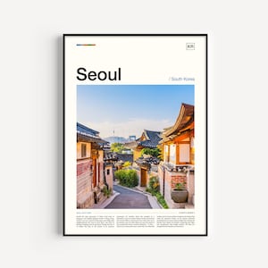 Seoul Art, Seoul South Korea, Seoul Skyline, Korea Poster, Korean Poster, Seoul Poster, Seoul Photography, Seoul Korea Art, Seoul Print
