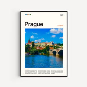 Prague Poster, Prague Print, Prague Wall Art, Prague Art Print, Prague Photography, Prague Gift, Prague Skyline, Czech Republic Art
