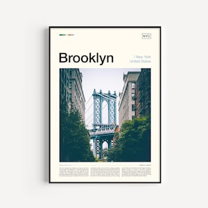 Brooklyn Print, Brooklyn Poster, Brooklyn Wall Art, Brooklyn Art Print, Brooklyn New York, Brooklyn Photography, Brooklyn Photo, Brooklyn NY