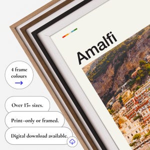 Amalfi Print, Amalfi Poster, Amalfi Wall Art, Amalfi Art Print, Italy Art Print, Amalfi Coast Print, Amalfi Coast Art, Italy Poster image 4