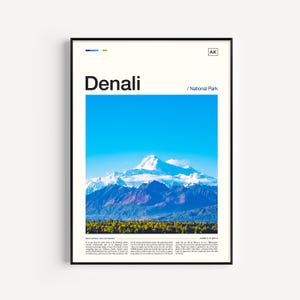 Parque Nacional Denali, Impresión de Denali, Impresión artística de Denali, Arte mural de Denali, Póster de Denali, Foto de Denali, Fotografía de Denali, Impresión de Alaska