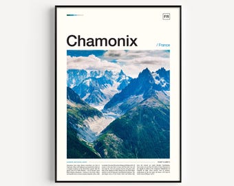 Chamonix Print, Chamonix Poster, Chamonix Wall Art, Chamonix Art Print, Chamonix Photo, Chamonix Travel, France Print, France Poster