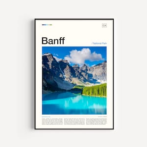 Banff National Park, National Park Poster, Banff Art, Banff Artwork, Banff Photo, Banff Gift, Banff Poster, Canada Poster, Canada Print