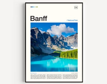 Banff National Park Poster: Canada Travel Print