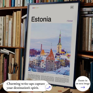 Estonia Print, Estonia Poster, Estonia Wall Art, Estonia Art Print, Estonia Photo, Estonia Photography, Estonia Decor, Estonia Skyline image 8