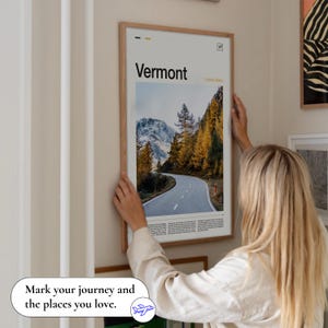 Vermont Print, Vermont Art, Vermont Poster, Vermont Wall Art, Vermont Landscape, Vermont Travel Poster Vermont Photography Vermont Art Print image 2