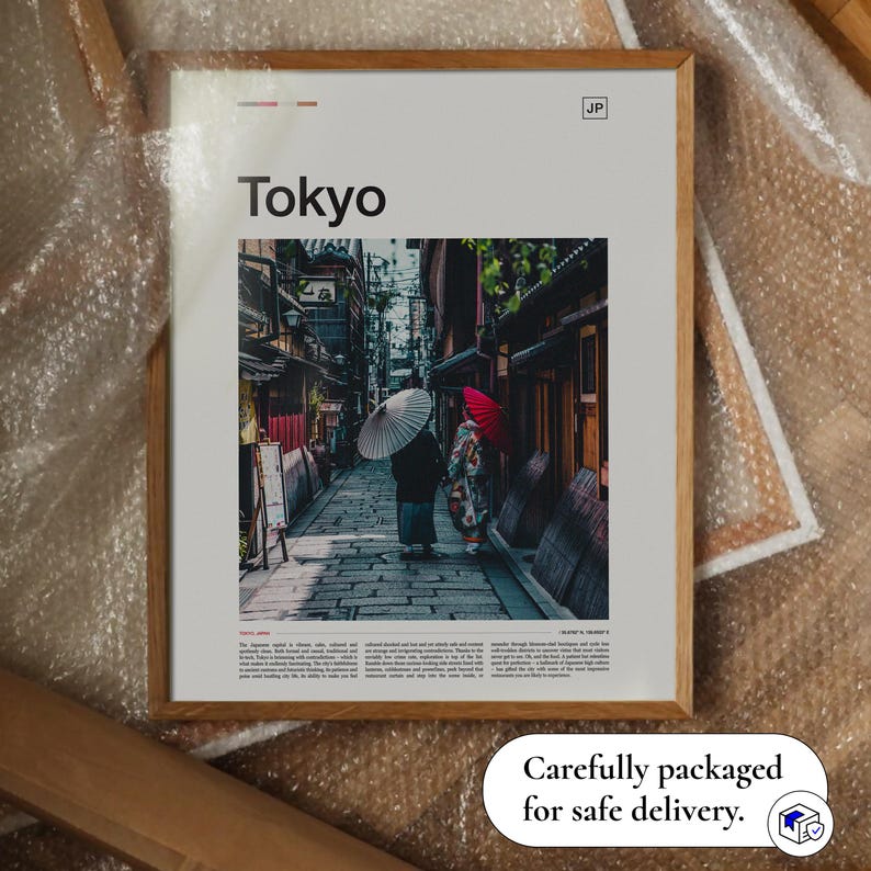 Tokyo Print, Tokyo Poster, Tokyo Wall Art, Tokyo Artwork, Tokyo Art Print, Japan Poster, Japan Print, Kyoto Print, Kyoto Travel image 6