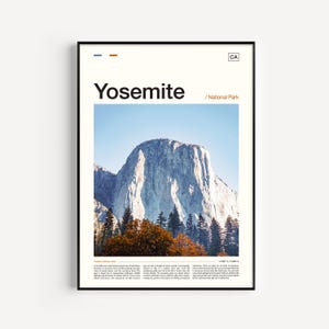 Yosemite Poster, Yosemite Park Poster, National Park Poster, Yosemite Photo, Yosemite Print, Yosemite Art, Yosemite Artwork
