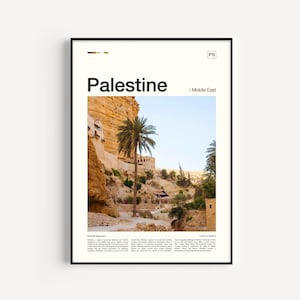 Palestine Travel Poster: Vintage-Style Destination Art Print