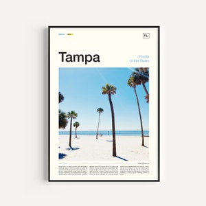 Tampa Print, Tampa Poster, Tampa Wall Art, Tampa Art Print, Tampa Artwork, Tampa Photo, Florida Print, Florida Poster, Florida Wall Art