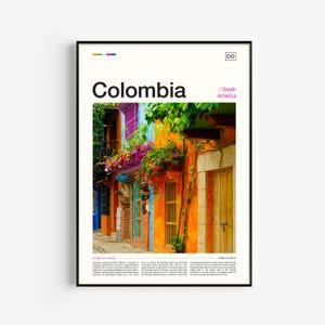 Colombia Travel, Colombia Photo, Colombia Art, Colombian Art, Colombian Poster, Colombian Gift, Colombia Decor, Colombian Decor
