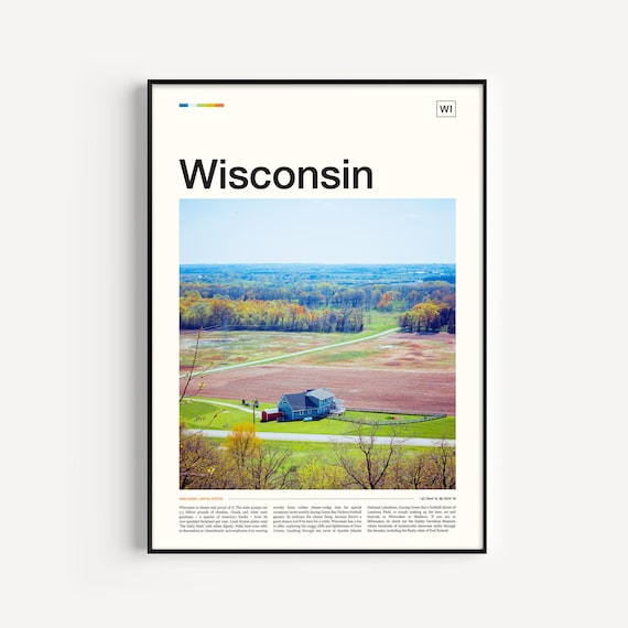 Wisconsin Print, Wisconsin Poster, Wisconsin Wall Art, Wisconsin Art Print, Wisconsin Artwork, Wisconsin Photo, Wisconsin Photography