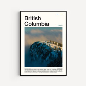 British Columbia Print, British Columbia Wall Art, British Columbia Poster, British Columbia Art Print, Canada Print, Canada Poster