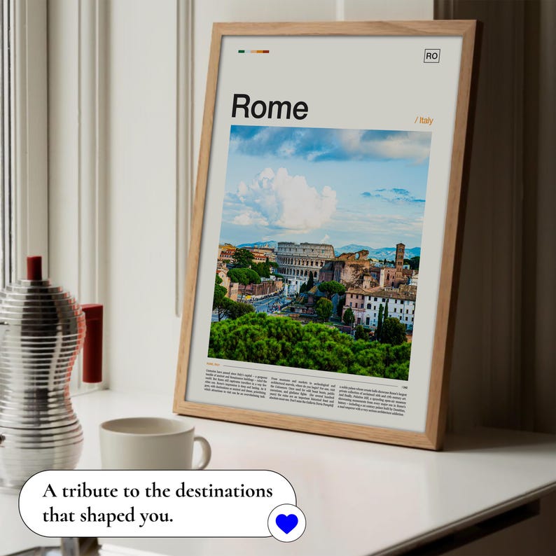 Rome Print, Rome Poster, Rome Wall Art, Rome Travel Poster, Rome Art Print, Rome Italy Print, Italy Wall Art, Italy Poster, Ancient Rome image 3